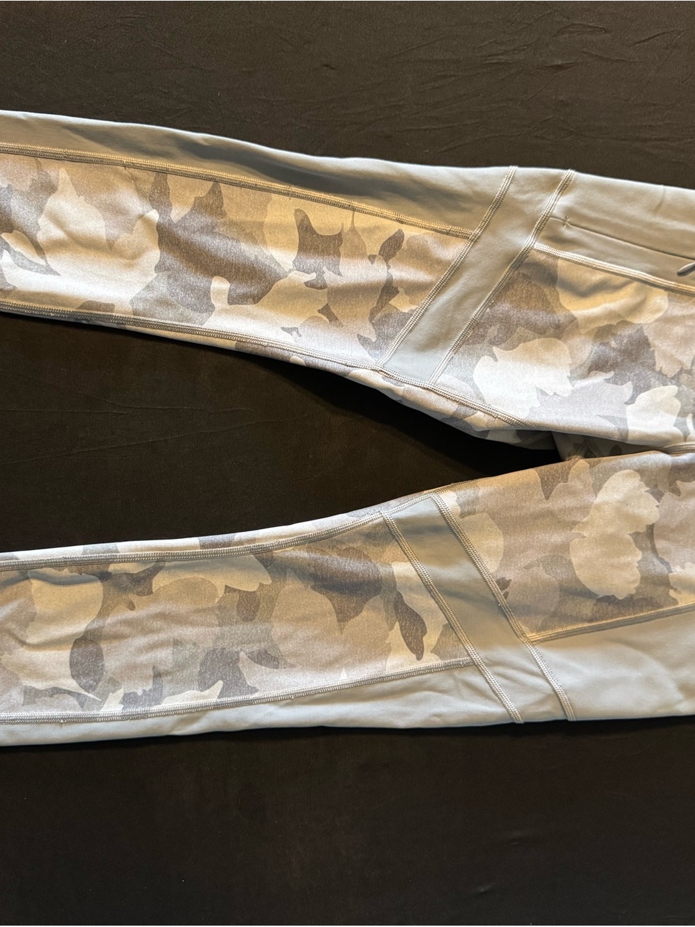 Kids Camouflage Leggings - Light Gray Camo